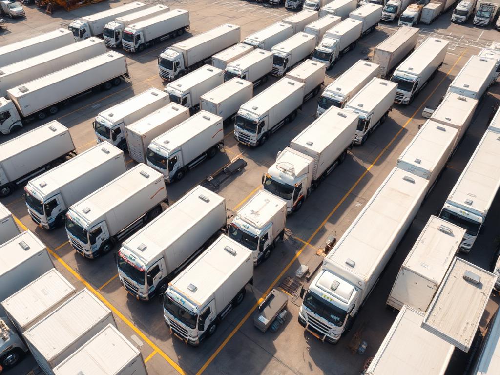 Flotte logistique de livraison